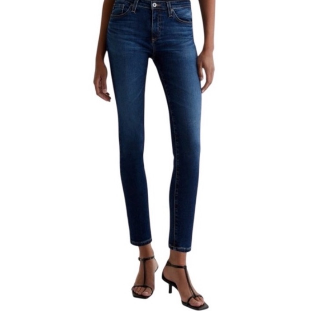 AG Jeans Prima Ankle Mid-Rise Cigarette Jean – Dark Fade Wash (Size 28R) *Read*